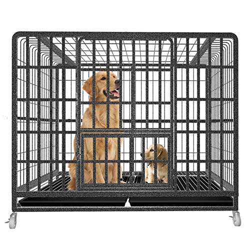 Robuste Hundebox aus Metall für große und kleine Hunde – Sky Lite Design Käfig für Teddy, Golden Retriever, Cocker Spaniel – Anti-Flucht & geräumige Haustierhütte von Generisch