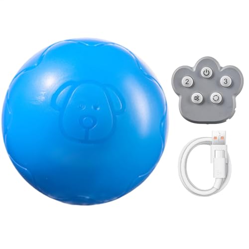 Rollball für Hunde, interaktiver rollender Hundeball, interaktiver Hundeball, sicheres Hundespielzeug, Bissfest, Welpenspielzeug, lustiges interaktives Spielen für Haustiere, Hunde, Welpen von Generisch