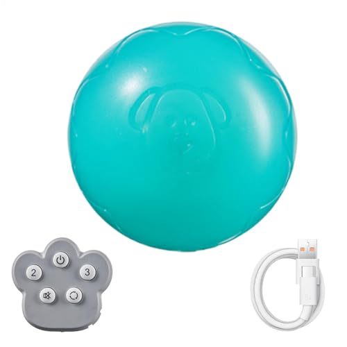 Rollball für Hunde, interaktiver rollender Hundeball, interaktiver Hundeball, sicheres Hundespielzeug, Bissfest, Welpenspielzeug, lustiges interaktives Spielen für Haustiere, Hunde, Welpen von Generisch