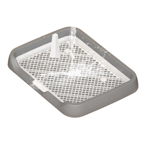 Rutschfestes Gitter-Hundetoilette - Ecktoilette Für Haustiere, Becken Mit Gittertöpfchen, Flache Urinschale Für Kleine Hunde, Indoor-Gittertöpfchen-Trainingsschale Für Zu Hause - Grau Rutschfestes Gitter-Hundetoilette - Ecktoilette Für Haustiere, Becken Mit Gittertöpfchen, Flache Urinschale Für Kleine Hunde, Indoor-Gittertöpfchen-Trainingsschale Für Zu Hause - Grau von Generisch