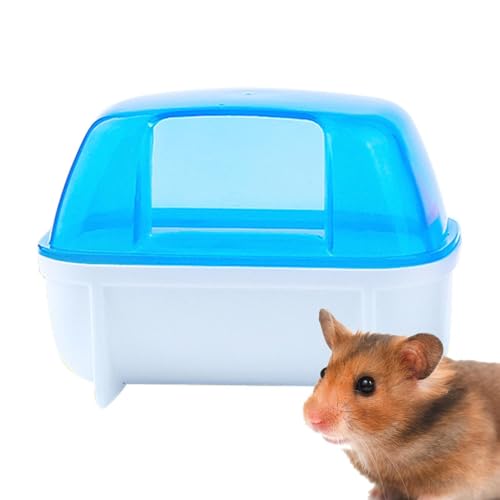 Sandbad für Hamster, kleines Chinchilla-Staubbad, Katzenklo, Zwerghamster-Zubehör, stabile Hamster-Badewanne, Toilette für Zwerghamster, Chinchilla, Rennmäuse von Generisch