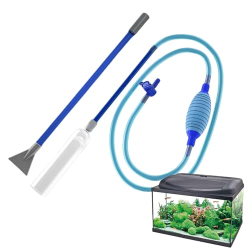 Sauger für Aquarien, Staubsauger für Aquarien, 2-in-1-Siphonpumpe für Aquarien | 9,84 Fuß flexibler Schlauch, Wasserwechsel für Haus-Schnellpumpe für Aquarium, Wasserdurchfluss einstellbar von Generisch