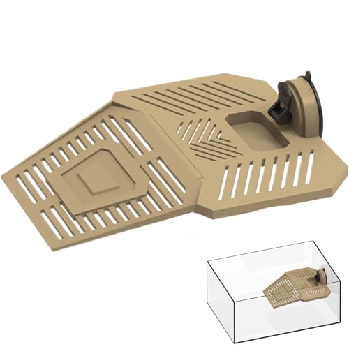 Schildkröten-Schwimmdock, Bereich zum Sonnenbaden für Schildkröten - Schildkröten-Ruhesteg | Abnehmbares Schildkrötenbecken-Dock, stabile Schildkröten-Aallandschaft mit Futterbereich, Saugnapf für Was Schildkröten-Schwimmdock, Bereich zum Sonnenbaden für Schildkröten - Schildkröten-Ruhesteg | Abnehmbares Schildkrötenbecken-Dock, stabile Schildkröten-Aallandschaft mit Futterbereich, Saugnapf für Was von Generisch