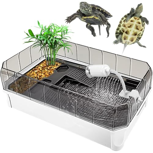 Schildkrötenbecken Aquarium - Extra Groß mit Sonnendeck, 5 Bereiche, Filter-Baumwolle, Plattformpflanzen, Einfacher Wasserwechsel und Reinigung für Korb, Fütterung, Zucht, Überwinterung Schildkrötenbecken Aquarium - Extra Groß mit Sonnendeck, 5 Bereiche, Filter-Baumwolle, Plattformpflanzen, Einfacher Wasserwechsel und Reinigung für Korb, Fütterung, Zucht, Überwinterung von Generisch