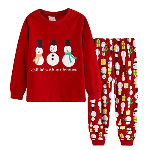 Schlafanzug Weihnachten Kinder Jungen Langarm Pyjamas Weihnachtsmotiv Zweiteilige Homewear Niedliche Bequemer Schlafanzüge Lässig Nachtwäsche Große Größen Geschenke Für Winter von Generisch