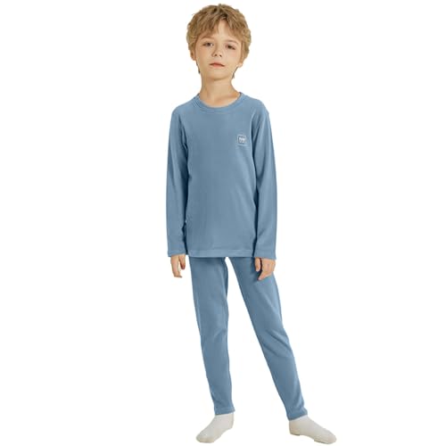 Schlafanzug Weihnachten Kinder Jungen Mädchen Pyjamas Langarm Rundhals Warme Dicke Pyjamaset Freizeit Lässig Schlafanzüge Bequemer Weich Hauskleidung Weihnachten Geschenke von Generisch