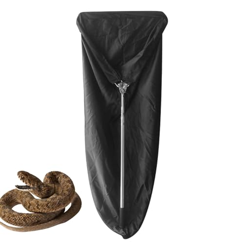 Schlangenzange, ausziehbare Schlangenstange mit Tasche, sicherer Reptiliengreifer, Werkzeug für Klapperschlange, Reptilien, Schlangenhaken von Generisch