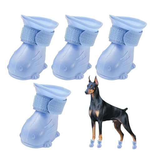 Schneehundestiefel – rutschfeste Schuhe, Pfotenschutz | Verstellbare, Weiche Winter-Hundestiefel, 4er-Set, Praktische Schuhe Für Welpen Und Kleine Hunde Schneehundestiefel – rutschfeste Schuhe, Pfotenschutz | Verstellbare, Weiche Winter-Hundestiefel, 4er-Set, Praktische Schuhe Für Welpen Und Kleine Hunde von Generisch