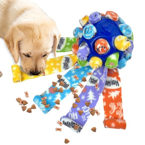 Schnüffelspielzeug für Hunde – buntes Hundespielzeug, Leckerli-Spender, Schnüffelball, Hundefutter-Puzzle, Haustier-Schnüffelball, Spielzeug für Katzen, Welpen, kleine Hunde, mittelgroße und große von Generisch