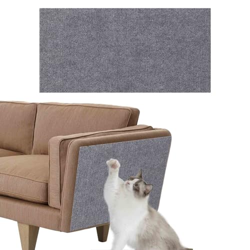 Scratching Mat Self-Adhesive, Scratch Protection Sofa Cat, Scratching Mat for Cats, Protective Mat for Cat Scratching Furniture to Protect Doors, Sofas and Cat Paws (Gray, 11.8 * 39.3in/30 * 100cm) von Generisch