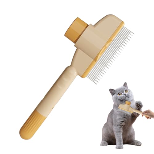 Selbstreinigender Flohkamm Für Haustiere, Flohkamm Für Katzen Anti-Rutsch Griff - Entfernt Haare, Flöhe & Zecken Mit Reinigung - Massagefunktion Gegen Stress - Für Alle Felltypen Selbstreinigender Flohkamm Für Haustiere, Flohkamm Für Katzen Anti-Rutsch Griff - Entfernt Haare, Flöhe & Zecken Mit Reinigung - Massagefunktion Gegen Stress - Für Alle Felltypen von Generisch