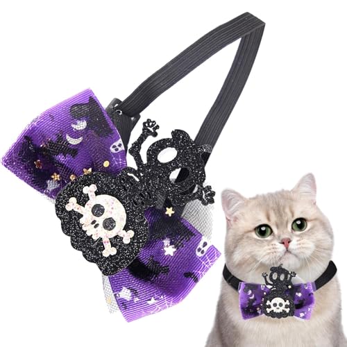 Sichere Kätzchenhalsbänder mit Anhänger, Katzenhalsband mit Geistermuster,Rutschfestes, weiches und bequemes Katzenhalsband, Kätzchenhalsbänder | Hundegeschirr mit verstellbarem Halsband für Halloween Sichere Kätzchenhalsbänder mit Anhänger, Katzenhalsband mit Geistermuster,Rutschfestes, weiches und bequemes Katzenhalsband, Kätzchenhalsbänder | Hundegeschirr mit verstellbarem Halsband für Halloween von Generisch