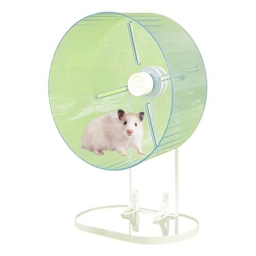 Silent Animal Training Wheel, Acryl -Trainingspinner, Spinner Hamster lauft Zubehör Spielzeug, 8,27 Zoll, einfach zu bedienen, tragbar für Rennmäusemäuse von Generisch