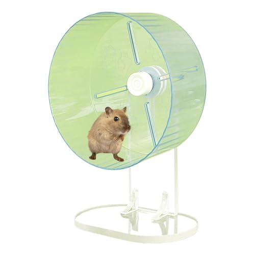 Silent Hamster Wheel, Acrylic Exercise Wheel, Quiet Running Tool for Small Animals, Non-Slip Base, Excellent and Comfortable, Ideal for Gerbils, Mice, 8.27 in Diameter von Generisch