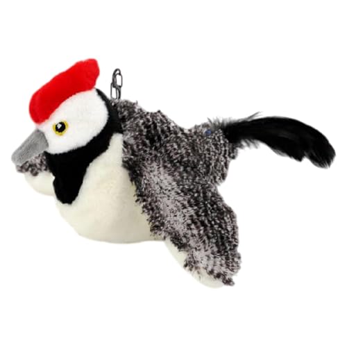 Simulation Flying Bird Toy für Innenkatzen, flatterner Vogelkatze Spielzeug - Automatischer Flapping -Vogel -Neckstock,Leuchtende Farben necken Spielzeug für Hunde, Kätzchen und andere kleine Tiere von Generisch