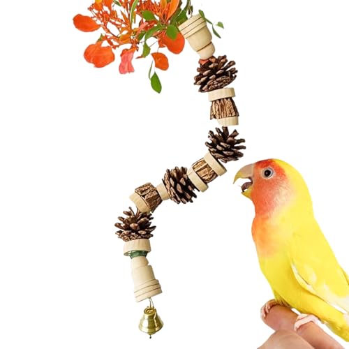 Sittichspielzeug, Ananas-Nuss Nagetoy für Vögel, Kletter- Und Nagelholz Kiefernzapfen Spielzeug Schnur, Käfigzubehör Für Papageien, Sittiche, Nymphensittiche, Unzertrennliche, Finken Sittichspielzeug, Ananas-Nuss Nagetoy für Vögel, Kletter- Und Nagelholz Kiefernzapfen Spielzeug Schnur, Käfigzubehör Für Papageien, Sittiche, Nymphensittiche, Unzertrennliche, Finken von Generisch