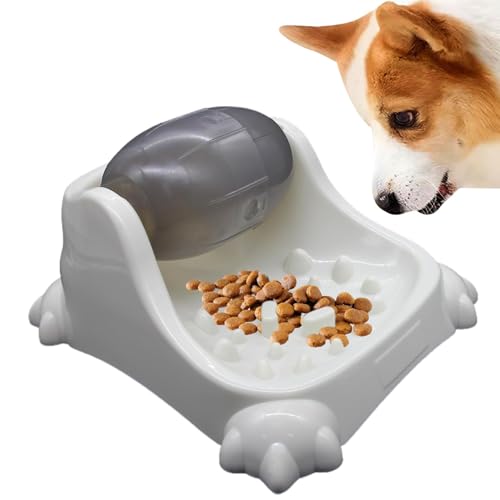 Slow Down Hundenapf Rotierender Slow Feeder Lecky Slow Feeder Haustier Spielzeug Hundefutter Slow Feeder Rotierende Futter Leckage Feeder Fun Pet Food Feeder Slow Feeder für Welpen Hund Futterspender von Generisch