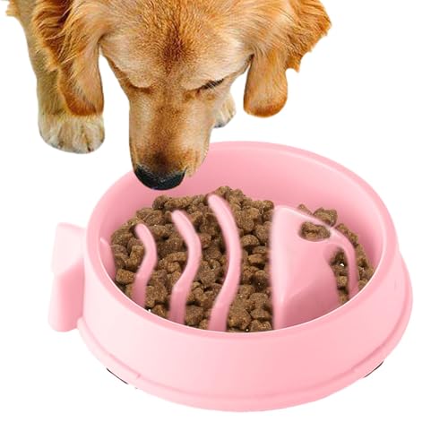 Slow Feed Hundenapf - Fischförmige Haustier Slow Feeder | Outdoor Hund Slow Feeder Slow Eater Rutschfester Hund Puzzle Feeder für große und mittelgroße Hunde von Generisch