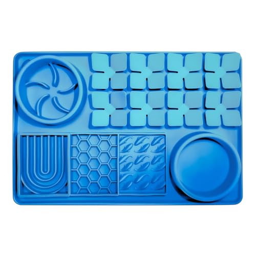 Slow Feeder Mat - Lecken Slow Feeder Hunde Essen Pads - Silikon Training Lick Pad Matte für kleine, mittelgroße große Hunde, Katzen, Haustiere, Kätzchen von Generisch