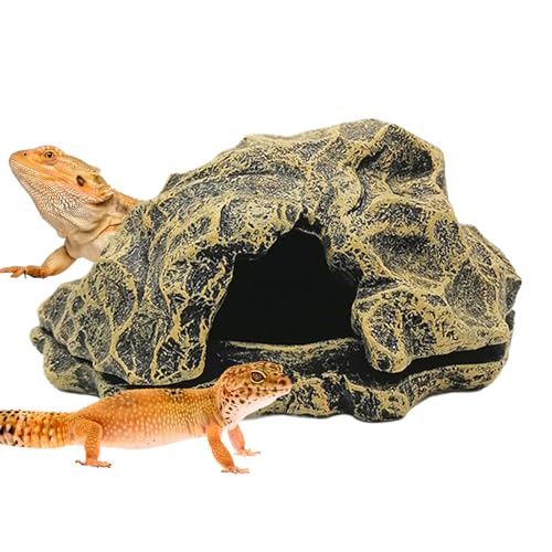 Snake Cave - Aquarium Decor Rock | Schildkröten-Eidechsen-Unterschlupf | Simulierte Reptilienversteck Höhlen für Reptilien | Aquarium-Dekorationen klein Fischbecken Zubehör für die t Snake Cave - Aquarium Decor Rock | Schildkröten-Eidechsen-Unterschlupf | Simulierte Reptilienversteck Höhlen für Reptilien | Aquarium-Dekorationen klein Fischbecken Zubehör für die t von Generisch
