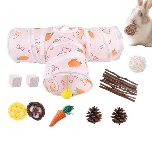 Spielzeug-Tunnel – Kleintierröhren, Kitty-Tunnel, Tunnel-Set, Käfigverlängerungen, Hamsterkäfig-Röhren, Hamster-Anreicherungszubehör, Lebensraum-Spielplatz mit interaktiven Bällen für den Innenbereich Spielzeug-Tunnel – Kleintierröhren, Kitty-Tunnel, Tunnel-Set, Käfigverlängerungen, Hamsterkäfig-Röhren, Hamster-Anreicherungszubehör, Lebensraum-Spielplatz mit interaktiven Bällen für den Innenbereich von Generisch
