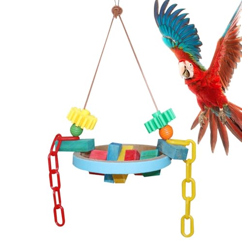 Spielzeug für Sittiche | Kauspielzeug für Papageien | Conure Schaukelspielzeug, Spielzeug für kleine mittelgroße Papageien Sittiche Nymphensittiche Liebe Vögel Käfig Spielzeug von Generisch