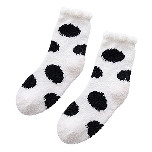 Stoppersocken Damen Dicke Socken Bequeme Korallenfleece WinterSocken ThermoSocken Elastizität Weiche Antirutsch WanderSocken Für Laufen Sport Arbeit Wandern Radfahren von Generisch