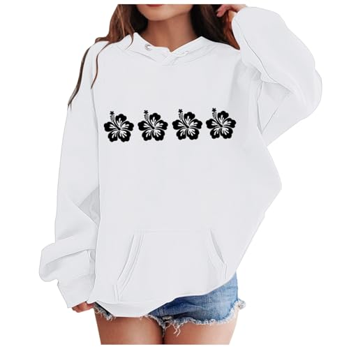 Sweatshirt Für Mädchen, Pullover Für Teenager Mädchen Langarm Pullover Leichtgewicht Rundhals Casual Oberteile Tops Übergroße Kapuzenpullover Hoodie Für Kinder Jumper Sport Kleidung von Generisch