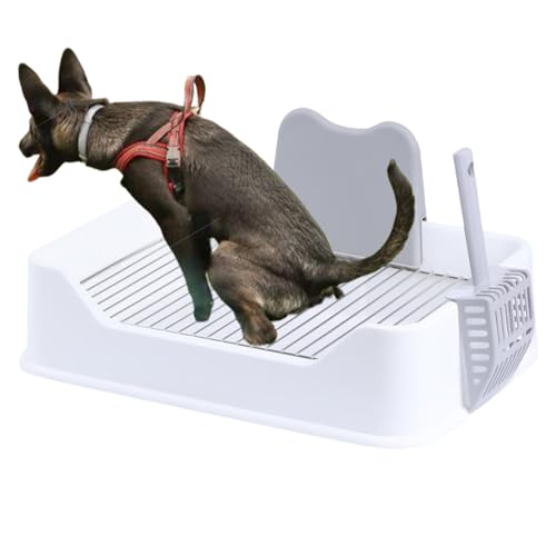 Töpfchen-Toilette für Haustiere – Hunde-Toiletten-Trainingstablett, Hunde-Toiletten-Trainingstablett | Anti Trampling Puppy Mesh Training Toilette Töpfchen Tablett, Hundetraining Toilette mit abnehmba von Generisch