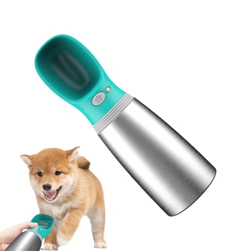 Tragbare Hund Wasserflasche, Edelstahl Hund Wasserspender Auslaufsicher Haustier Wasserspender Wasserspender Flasche Haustier Wasserflasche für Wandern Hund Wasserflasche Spender Reise Hund Tragbare Hund Wasserflasche, Edelstahl Hund Wasserspender Auslaufsicher Haustier Wasserspender Wasserspender Flasche Haustier Wasserflasche für Wandern Hund Wasserflasche Spender Reise Hund von Generisch