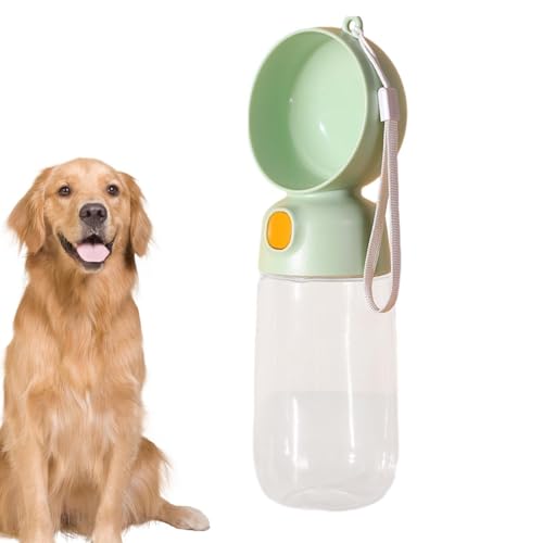 Tragbare Hundewasserflasche, auslaufsicher, tragbarer Haustier-Wasserspender für Spaziergänge mit dem Hund, Wasserschaufel-Design, Katzen-Reise-Wasserspender, Druckverschluss für mittelgroße Hunde, von Generisch