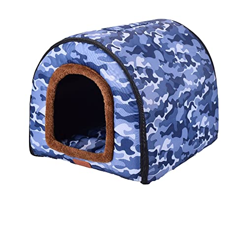 Tragbare Iglu-Hundehütte mit abnehmbarem, waschbarem Dach, XXL, rutschfest, gemütlich, Höhle, Haustiersofa, Schlafnest für große Hunde von Generisch