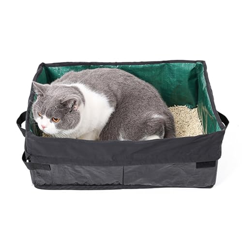 Tragbare Katzentoilette | Katzentoiletten-Set | Reise-Klo für Katzen | Faltbare Katzentoilette, offene obere Ablage für Innenräume, Auto, Reisen, Kätzchen, Eckplatzierung, Geruchskontrolle Tragbare Katzentoilette | Katzentoiletten-Set | Reise-Klo für Katzen | Faltbare Katzentoilette, offene obere Ablage für Innenräume, Auto, Reisen, Kätzchen, Eckplatzierung, Geruchskontrolle von Generisch