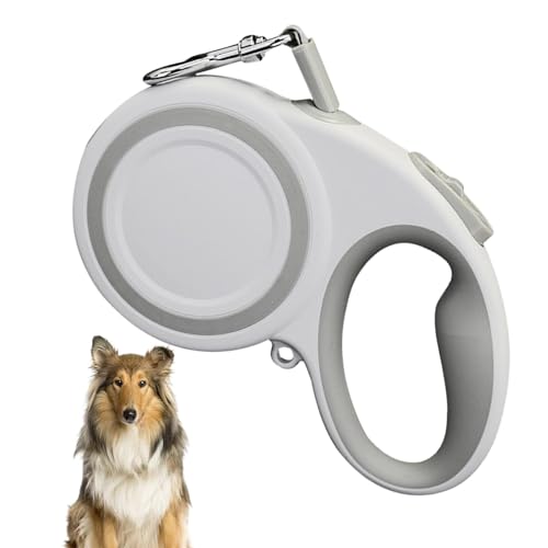 Tragbare einziehbare Hundekette, einziehbare Kette für Hunde | Automatisches Traktor-Hundeband,Einziehbares 5 m starkes Nylonband, praktische Kette mit reflektierendem Streifen, rutschfester Griff für von Generisch