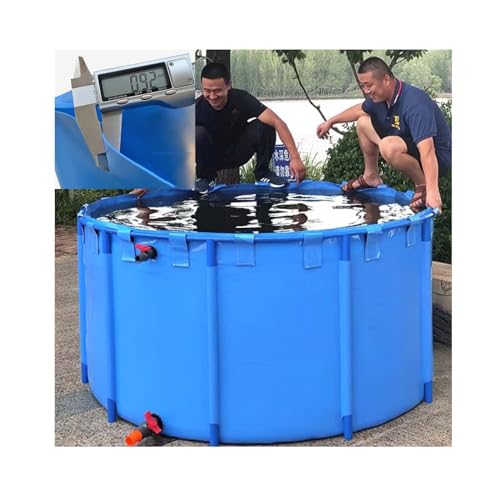 Tragbarer, faltbarer Koi-Fischteich, blau, 700 l, einfache Installation und verschleißfest, ideal für die Aufbewahrung von Wasserbewässerung, für den Innen- und Außenbereich, zum Halten und von Generisch