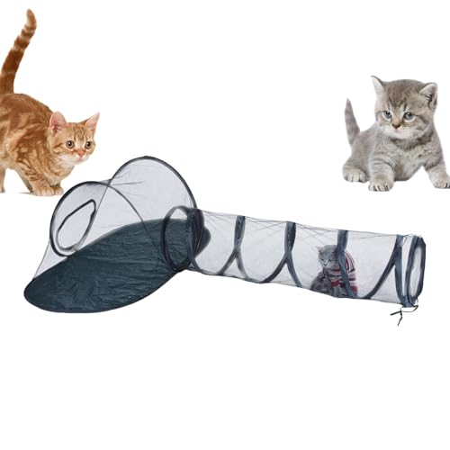 Tragbarer Katzenschiff - Pet Tent Playpen | Pet Playpen mit Surround Tunnel | Pet Playpen für Katzen | Falten Sie atmungsaktives Pet Cat -Übungsplaypen | Reisenpupfzelt Zwingungskiste für kleine Tiere von Generisch