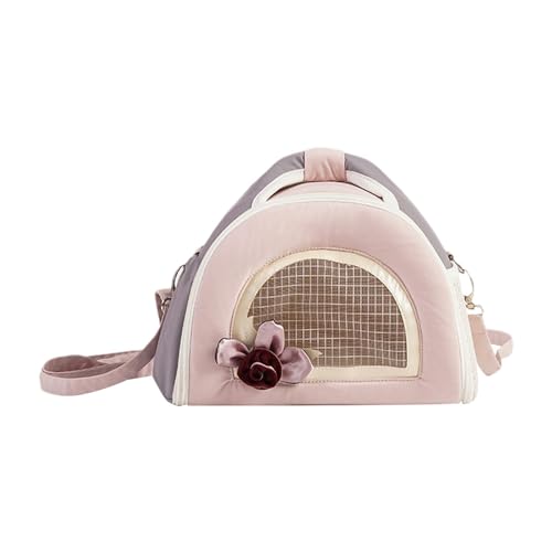 Tragetasche für kleine Katzen – Kaninchen-Reisetasche, kompakte Tierbox | tragbare Reise-Hamster-Tasche für kleine Haustiere, atmungsaktive kleine Haustiertasche für Meerschweinchen, Vogel, Kaninchen von Generisch