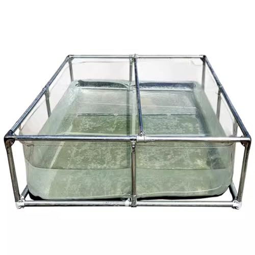 Transparenter Aquarium Pool Teich mit Ablassventil - Große Kapazität Wasserspeicher Tank für Teiche, Fische, Koi Goldfisch - Pool über Boden von Generisch