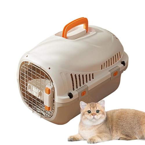 Transportbox für Haustiere, tragbarer Katzenkäfig,Autotransport-Tragekäfig - Autotransport-Tragekäfig, Katzen-Haustier-Reiseträger, tragbarer Haustier-Reiseträger für Outdoor, Katze, Haustier von Generisch