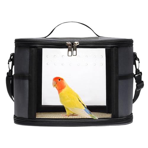Transportkäfig für Sittiche | Vogelreisetasche | Tragbare Tragetasche für Haustiere | Atmungsaktiver Sittich-Reisekäfig | Transport-Umhängetasche für Vögel, Papageien, Lovebird, Hamster Transportkäfig für Sittiche | Vogelreisetasche | Tragbare Tragetasche für Haustiere | Atmungsaktiver Sittich-Reisekäfig | Transport-Umhängetasche für Vögel, Papageien, Lovebird, Hamster von Generisch