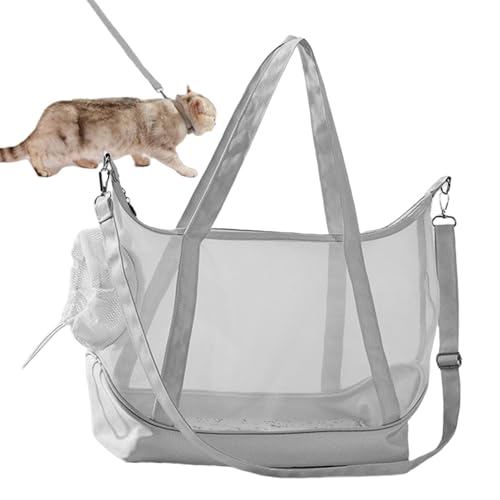 Transporttasche für Katzen, belüftet, getäfelte Tragetasche, luftige Tiertasche, anpassungsfähige Transporttasche für Auto, Einkauf, Touren, Spazierengehen Transporttasche für Katzen, belüftet, getäfelte Tragetasche, luftige Tiertasche, anpassungsfähige Transporttasche für Auto, Einkauf, Touren, Spazierengehen von Generisch