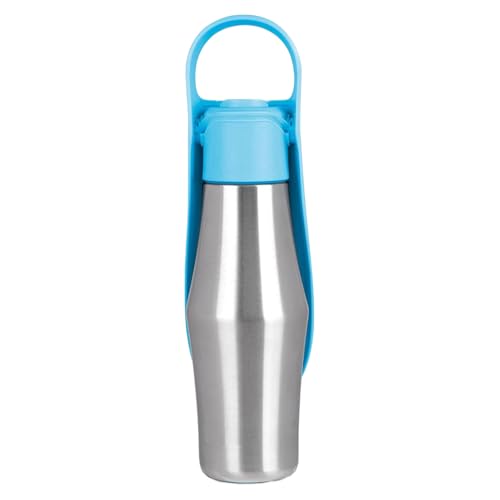 Trinkflasche Für Hunde Unterwegs - Wasserspender Für Welpen Mit Napf | 750ml Edelstahl Tragbar Auslaufsicher Für Hunde Katzen Wanderung Reise Outdoor Trinkflasche Für Hunde Unterwegs - Wasserspender Für Welpen Mit Napf | 750ml Edelstahl Tragbar Auslaufsicher Für Hunde Katzen Wanderung Reise Outdoor von Generisch