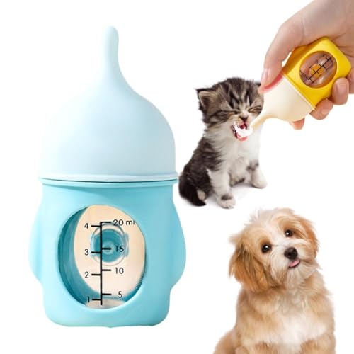 U7v7 Futterstation für kleine Haustiere, 20/80 ml, für Welpen, Kätzchen, zum Füttern von Babys, zum Stillen, für Hunde, Wasser, Milch von Generisch