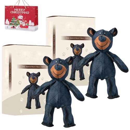 Unbreaka-Bear, Indestructa-Bear, Unbreaka-Bear Dog Toy, Unbreakable Bear Dog Toy, Unbreakable Bear for Dogs, 2025 New Upgraded Indestructible Bear Dog Toy, Interactive Stuffed Plush Toys (A(Box)*2) von Generisch