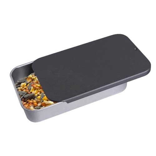 Vogel-Leckerli-Box, Vogel-Trainings-Futterglas - Handfutterspender | Futterbecher, Metallbehälter, kleines Vogelspielzeug, Leckerli-Aufbewahrung, Hand-Futterspender, Push-Pull-Abdeckung, wasserdic Vogel-Leckerli-Box, Vogel-Trainings-Futterglas - Handfutterspender | Futterbecher, Metallbehälter, kleines Vogelspielzeug, Leckerli-Aufbewahrung, Hand-Futterspender, Push-Pull-Abdeckung, wasserdic von Generisch