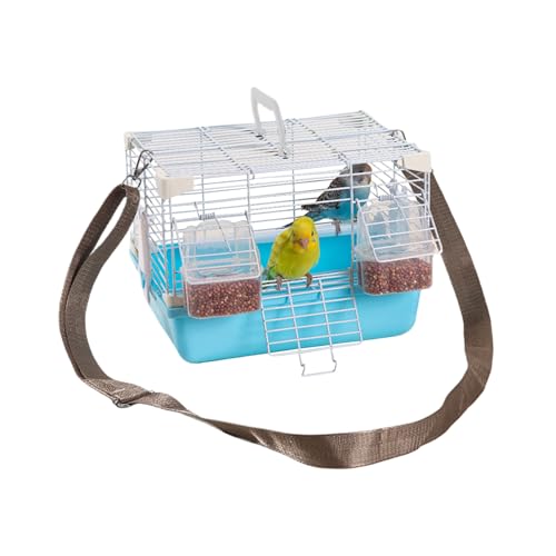 Vogel Reisekäfig | Tragbare Wellensittich-Transportbox | Zubehör Für Nymphensittiche Wellensittiche Und Kleinvögel Vogel Reisekäfig | Tragbare Wellensittich-Transportbox | Zubehör Für Nymphensittiche Wellensittiche Und Kleinvögel von Generisch