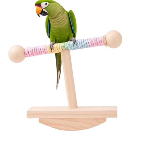 Vogel-Spielständer, Bereicherung für Nymphensittiche, Holz-Tisch-Tischständer, Haustierzubehör für Voliere, Spielen und Klettern Vogel-Spielständer, Bereicherung für Nymphensittiche, Holz-Tisch-Tischständer, Haustierzubehör für Voliere, Spielen und Klettern von Generisch