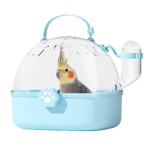 Vogel-Transport-Reisekäfig, tragbarer Panoramakoffer, 18 x 16 x 17 cm, belüftete Lebensraum-Wasserflasche, Wildtier-Vogelbox für Vögel, Grün, Rosa, Rot, Blau, Violett Vogel-Transport-Reisekäfig, tragbarer Panoramakoffer, 18 x 16 x 17 cm, belüftete Lebensraum-Wasserflasche, Wildtier-Vogelbox für Vögel, Grün, Rosa, Rot, Blau, Violett von Generisch