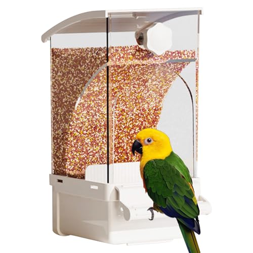 Vogelfutterautomat Für Käfig | Futterautomat,Vogelkäfigzubehör Futternapf Futterbehälter Für Papageien Sittiche Und Kleine Vögel Vogelfutterautomat Für Käfig | Futterautomat,Vogelkäfigzubehör Futternapf Futterbehälter Für Papageien Sittiche Und Kleine Vögel von Generisch