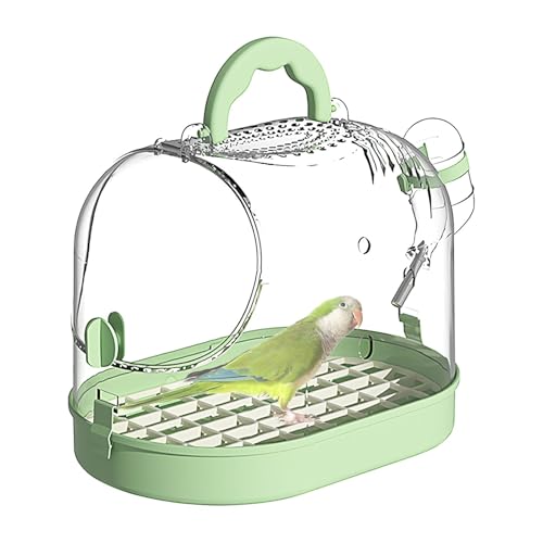 Vogelreisetasche – transparenter Käfig zum Mitnehmen, tragbarer Vogelkäfig mit Bodenwanne für Zuhause, Büros, Reisen, Wandern Vogelreisetasche – transparenter Käfig zum Mitnehmen, tragbarer Vogelkäfig mit Bodenwanne für Zuhause, Büros, Reisen, Wandern von Generisch